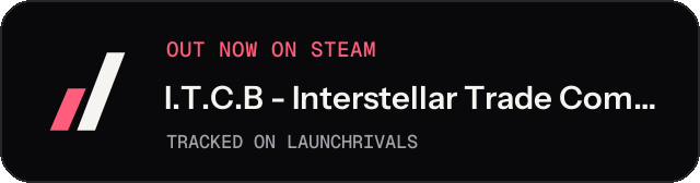Dark launch badge for I.T.C.B - Interstellar Trade Compliance Bureau
