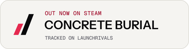 Light launch badge for CONCRETE BURIAL