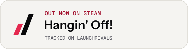 Light launch badge for Hangin' Off!