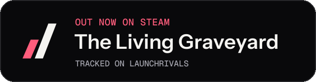Dark launch badge for The Living Graveyard