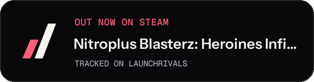 Dark launch badge for Nitroplus Blasterz: Heroines Infinite Duel