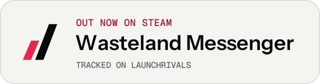 Light launch badge for Wasteland Messenger