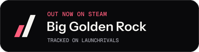 Dark launch badge for Big Golden Rock