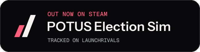 Dark launch badge for POTUS Election Sim