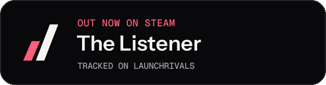 Dark launch badge for The Listener