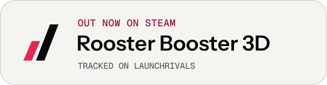 Light launch badge for Rooster Booster 3D