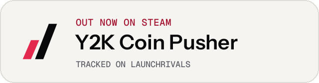 Light launch badge for Y2K Coin Pusher