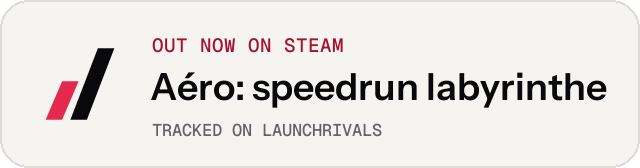 Light launch badge for Aéro: speedrun labyrinthe