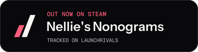 Dark launch badge for Nellie's Nonograms