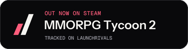 Dark launch badge for MMORPG Tycoon 2