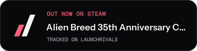Dark launch badge for Alien Breed 35th Anniversary Collection
