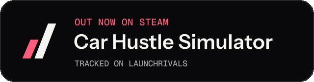 Dark launch badge for Car Hustle Simulator