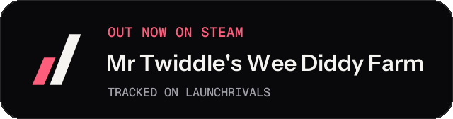 Dark launch badge for Mr Twiddle's Wee Diddy Farm