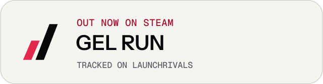 Light launch badge for GEL RUN