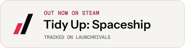Light launch badge for Tidy Up: Spaceship