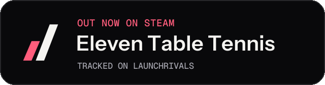 Dark launch badge for Eleven Table Tennis
