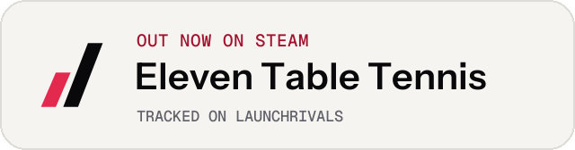 Light launch badge for Eleven Table Tennis