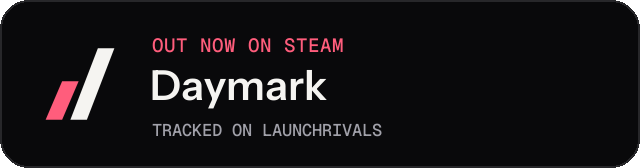 Dark launch badge for Daymark