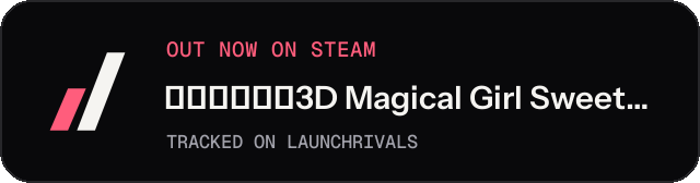 Dark launch badge for 魔法少女甜心3D Magical Girl Sweetheart 3D