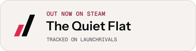 Light launch badge for The Quiet Flat