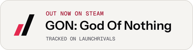 Light launch badge for GON: God Of Nothing