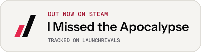 Light launch badge for I Missed the Apocalypse