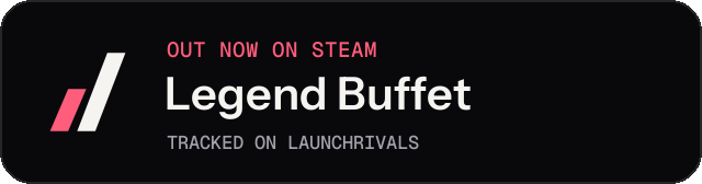 Dark launch badge for Legend Buffet