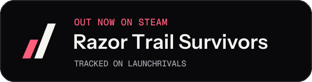 Dark launch badge for Razor Trail Survivors