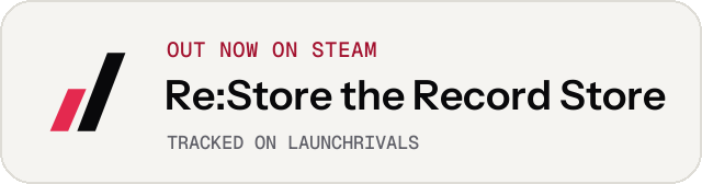Light launch badge for Re:Store the Record Store