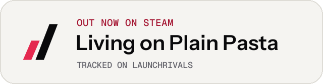 Light launch badge for Living on Plain Pasta