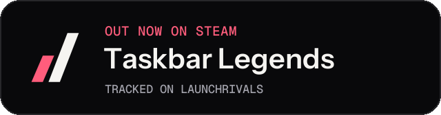 Dark launch badge for Taskbar Legends