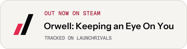 Light launch badge for Orwell: Keeping an Eye On You