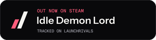 Dark launch badge for Idle Demon Lord