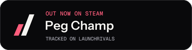 Dark launch badge for Peg Champ