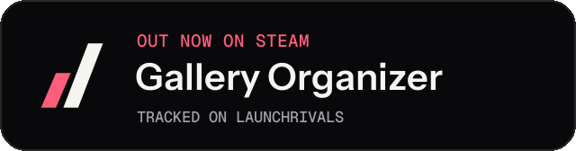 Dark launch badge for Gallery Organizer