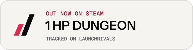 Light launch badge for 1 HP DUNGEON