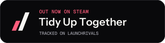 Dark launch badge for Tidy Up Together