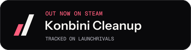 Dark launch badge for Konbini Cleanup