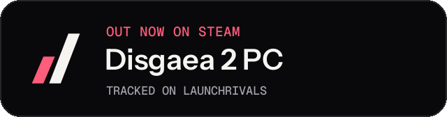 Dark launch badge for Disgaea 2 PC