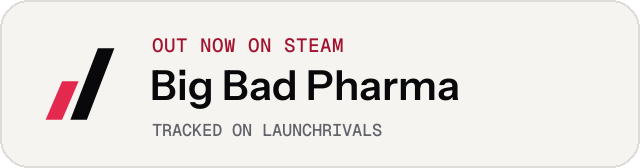 Light launch badge for Big Bad Pharma