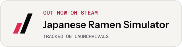 Light launch badge for Japanese Ramen Simulator