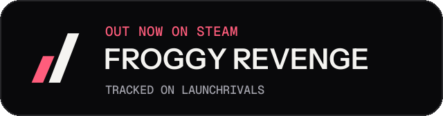 Dark launch badge for FROGGY REVENGE