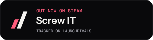 Dark launch badge for Screw IT
