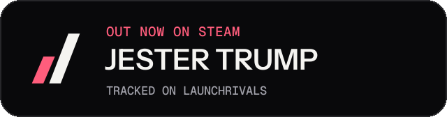 Dark launch badge for JESTER TRUMP
