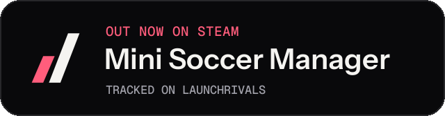 Dark launch badge for Mini Soccer Manager
