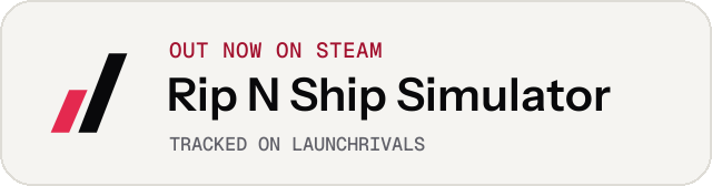 Light launch badge for Rip N Ship Simulator