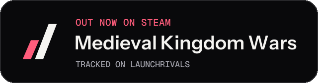Dark launch badge for Medieval Kingdom Wars