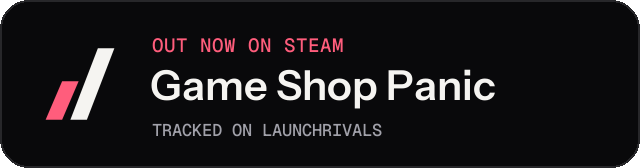 Dark launch badge for Game Shop Panic