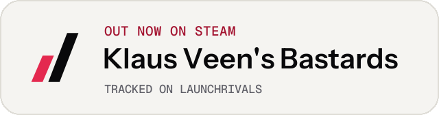 Light launch badge for Klaus Veen's Bastards