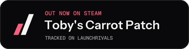 Dark launch badge for Toby's Carrot Patch